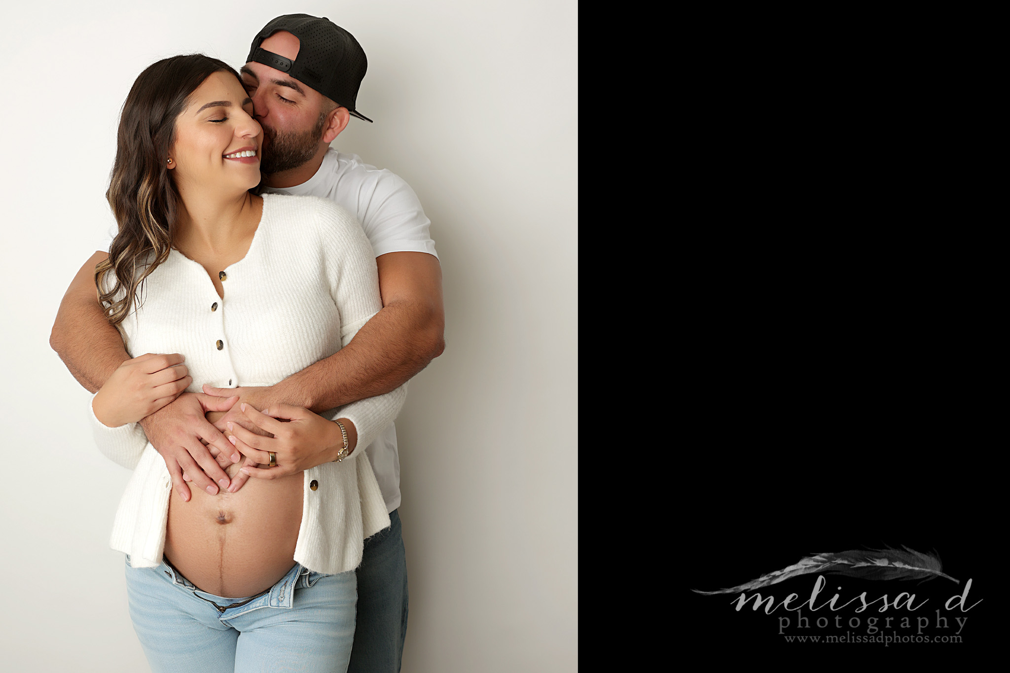 Fort Worth Maternity Photographer couple pose 