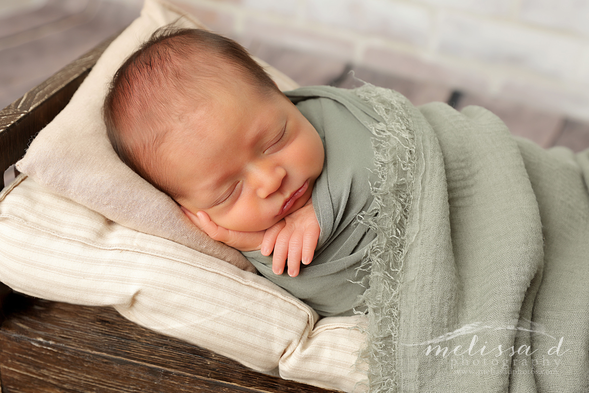Dallas Newborn Photographer bed set-up