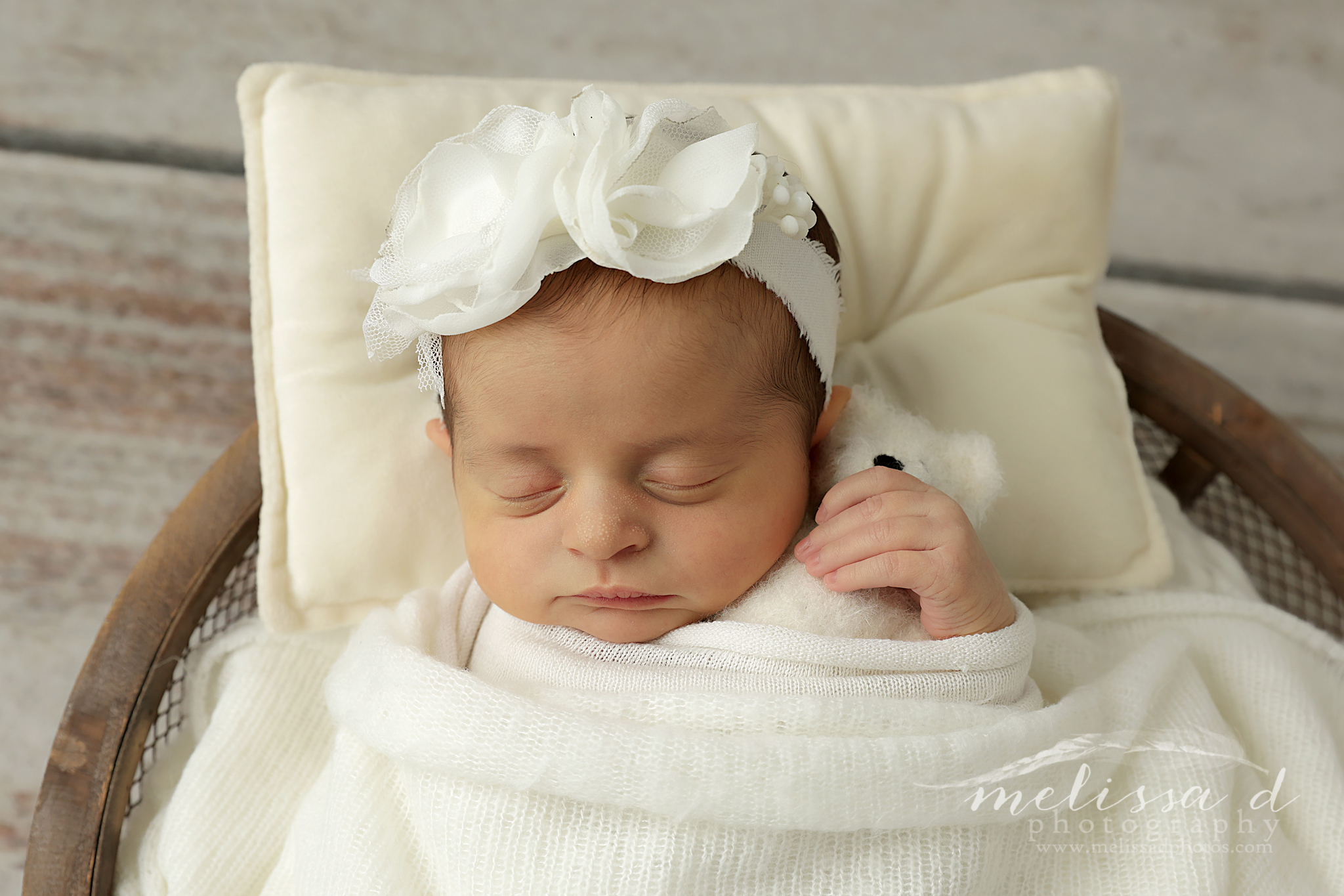 Colleyville Newborn Twin Photographer all white set-up