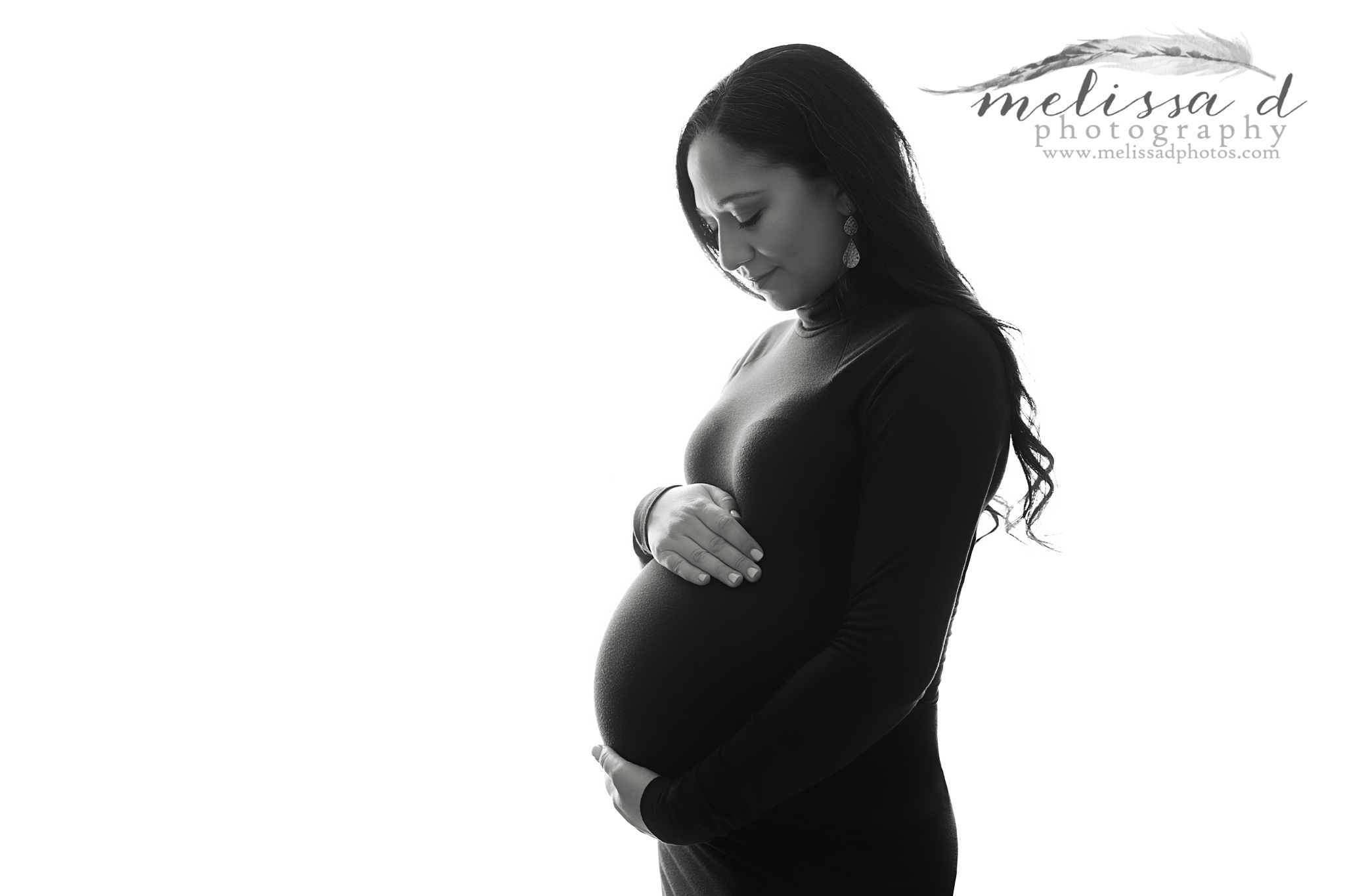 Dallas Maternity Pictures silhouette pose