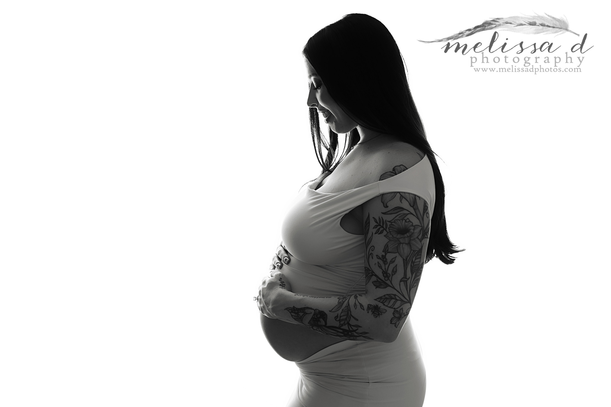 Colleyville Maternity Photos silhouette pose