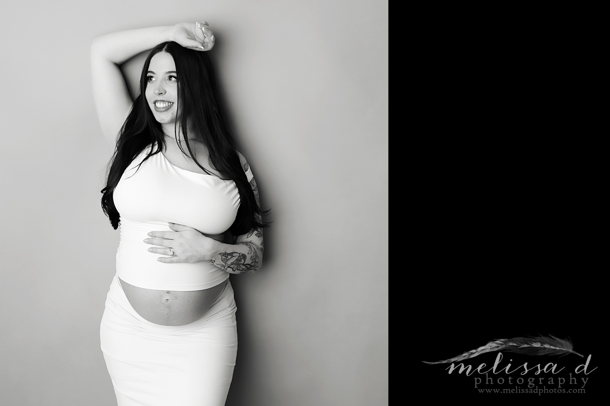Keller Maternity Photographer elegant pose