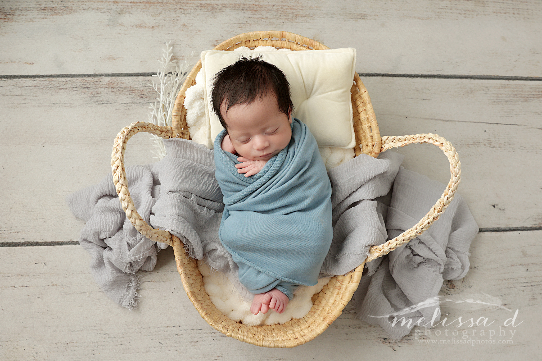 DFW Newborn Photographer basket prop